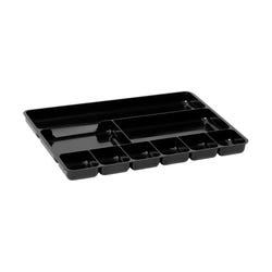 Image for Rubbermaid Plastic Regeneration Drawer Organizer, 14 X 9-3/8 X 1-1/4 in, Black from School Specialty