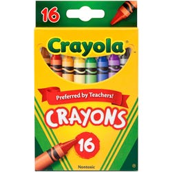 Image for Crayola Crayons, Assorted Colors, Set of 16 from School Specialty