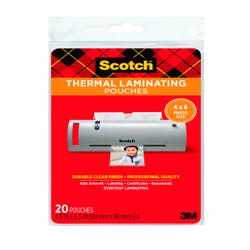 Image for Scotch Thermal Laminating Pouch, 4 x 6 Inches, 5 mil Thick, Pack of 20 from School Specialty