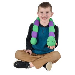 Image for Abilitations Small Weighted Shoulder Caterpillar, 29 x 3 Inches, 2 Pounds, Green/Purple from School Specialty