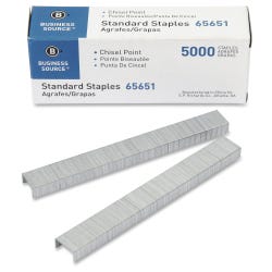 Image for Business Source Standard Staples, Chisel Point, 210 Strip, Pack of 5, SR from School Specialty