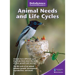 Image for Delta Science Content Readers Animal Needs and Life Cycles Purple Book, Pack of 8 from School Specialty