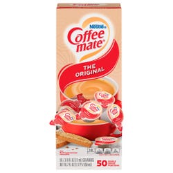 Image for Coffee mate Original Regular Single-Serving Liquid Creamer, 0.38 oz, Pack of 50 from School Specialty