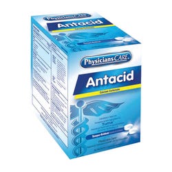 Image for Acme PhysicansCare First Aid Antacid Tablet, Calcium Carbonate, Pack of 2, 50 Pack/Box from School Specialty