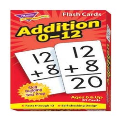 Image for Trend Enterprises Addition Flash Cards, Set of 91 from School Specialty