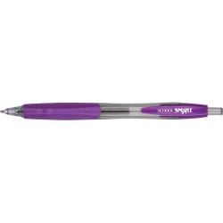 Image for School Smart Retractable Gel Pens with Grip, Purple Ink, Pack of 12 from School Specialty