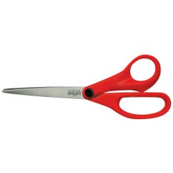 School Smart Lightweight Straight Handle Scissors, 8 Inches, Red Item Number 085007