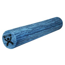 Image for CanDo Round Foam Roller, 6 x 36 Inches, Blue Marble from School Specialty