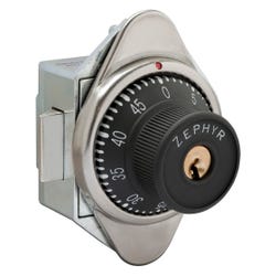 Image for Zephyr Locks Built-In Combination Lock, ADA Compliant, Spring Latch, Right Hinged Door, 2 Keys from School Specialty
