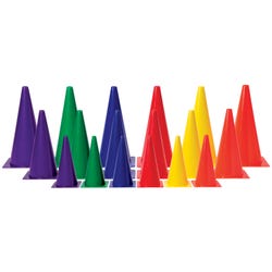 Image for FlagHouse Stackable Cones, Medium Weight, 12 Inches, Green from School Specialty