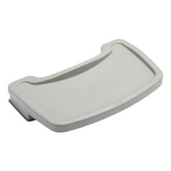 Rubbermaid Sturdy Chair Tray, 18-1/2 x 11-1/2 x 3-1/4 Inches, Platinum, Item Number 1548076