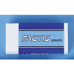 Image for Factis Non-Abrasive Self-Cleaning Graphite Plastic Eraser, Small, White, Pack of 24 from School Specialty