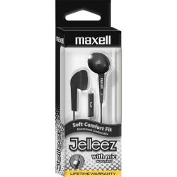Image for Maxell Jelleez Earbuds with Microphone, Black from School Specialty