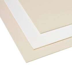 Crescent 33 Smooth Smooth Mat Board, 20 x 32 Inches, White/Cream, Pack of 10 Item Number 405160