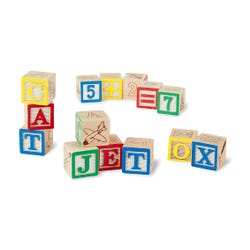 Image for Melissa & Doug Traditional ABC/123 Blocks Set, 50 Pieces from School Specialty