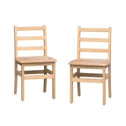 Image for Foundations Little Scholars Ladderback Chairs, 16-Inch Seat, Set of 2 from School Specialty