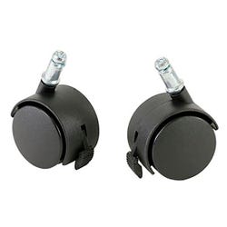 Image for CanDo Ball Chair Replacement Locking Casters, Black, Set of 2 from School Specialty
