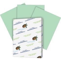 Image for Hammermill Copy Paper, 8-1/2 x 11 Inches, 20 lb, Green, 500 Sheets from School Specialty