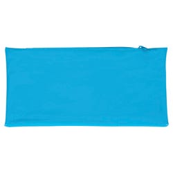 Image for School Smart Pencil Case, Flexible Vinyl Pouch with Metal Zipper, Blue from School Specialty