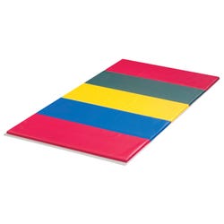 Image for FlagHouse Instructor Mat, 6 x 12 Feet, 2-3/8 Inch Thick, 4 Sided Hook and Loop, 2 Foot Panel, Rainbow from School Specialty