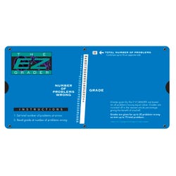 Image for E-Z Grader Test Quiz and Homework Scorer, Large Print, 10 x 5 Inches, Royal Blue from School Specialty