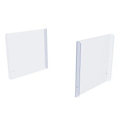 Image for Foundations CareShield 2-Sided Plexiglass Barrier System, 22 x 2 x 27 Inches, Set of 2 from School Specialty