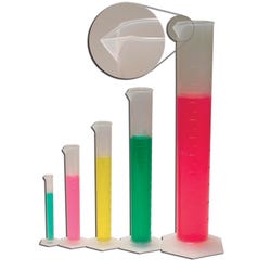 Frey Scientific Measuring Cylinders - 50 mL - Pack of 12, Item Number 531702