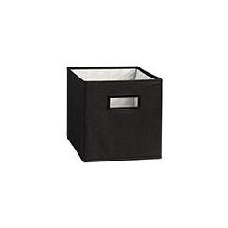 Image for Collapsible Fabric Bin With Handles, 11 Inches, Black from School Specialty