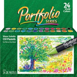 Image for Crayola Portfolio Water-Soluble Oil Pastels, Assorted Colors, Set of 24 from School Specialty