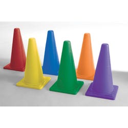 Image for Sportime Light Weight Cones, 20 Inches, Assorted Colors, Set of 6 from School Specialty