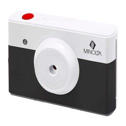 Image for Minolta Instapix Instant Print Digital Camera, 10 Megapixel, Black/White from School Specialty
