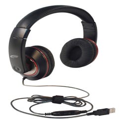 Image for Califone 2021 Deluxe Stereo Headphones with Inline Volume Control, USB Plug from School Specialty