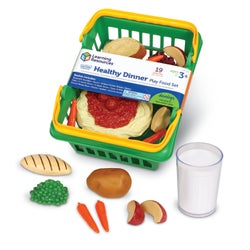 Image for Learning Resources Pretend & Play Healthy Dinner Set, Basket and 17 Pieces from School Specialty