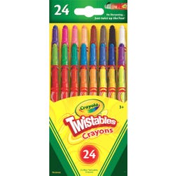 Image for Crayola Twistables Crayon Set, Assorted Mini Color, Set of 24 from School Specialty