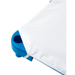Standard Cot Sheet, 51-1/2 x 23-1/2 Inches, Poly/Cotton, White, Item Number 2027540