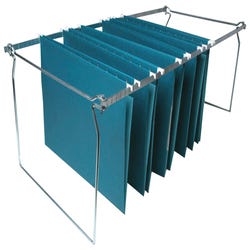 Image for Business Source Hanging File Folder Frame, Legal Size, Stainless Steel, Pack of 6 from School Specialty
