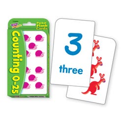 Image for Trend Enterprises Counting 0 to 25 Flash Cards, Pack of 56 from School Specialty