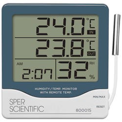 Image for Sper Scientific Humidity/Temperature Monitor with Remote Temperature Sensor from School Specialty
