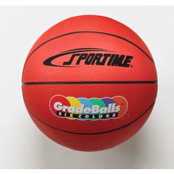 Image for Sportime Gradeball Mini Basketball, 11 Inches, Red, Rubber from School Specialty