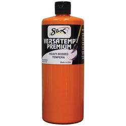 Sax Versatemp Premium Heavy-Bodied Tempera Paint, 1 Quart, Orange Item Number 1592716