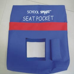 Image for School Smart Seat Pocket, 13 x 14-1/2 Inches, Blue from School Specialty