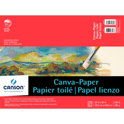 Image for Canson Paper Canvas Pad, 12 x 16 in, White, 10 Sheets/Pad from School Specialty