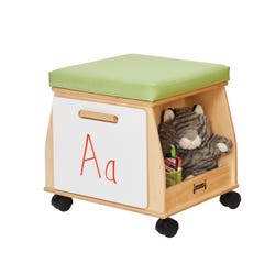 Image for Jonti-Craft SideKick Literacy Stool, 16 x 18-1/2 x 18 Inches, Key Lime from School Specialty