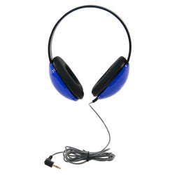 Califone Listening First 2800-BL Over-Ear Stereo Headphones, 3.5mm Plug, Blue, Each, Item 2103820