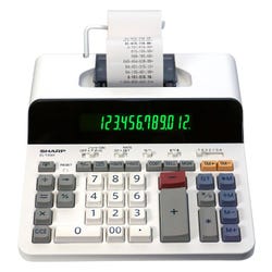 Image for Sharp EL-T3301 12-Digit Printing Calculator, White from School Specialty