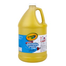 Image for Crayola Washable Paint, Yellow, Gallon from School Specialty