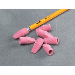 Image for School Smart Pencil Tip Wedge Cap Erasers, Pink, Pack of 144 from School Specialty