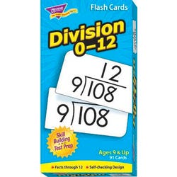 Image for Trend Enterprises Division Math Flash Cards, Set of 91 from School Specialty