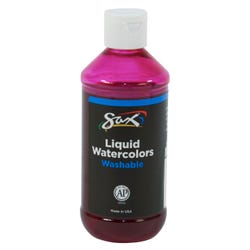 Image for Sax Liquid Washable Watercolor Paint, 8 Ounces, Pink from School Specialty