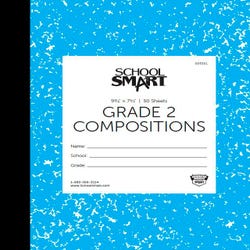Image for School Smart Skip-A-Line Ruled Composition Book, Grade 2, Blue, 100 Pages from School Specialty